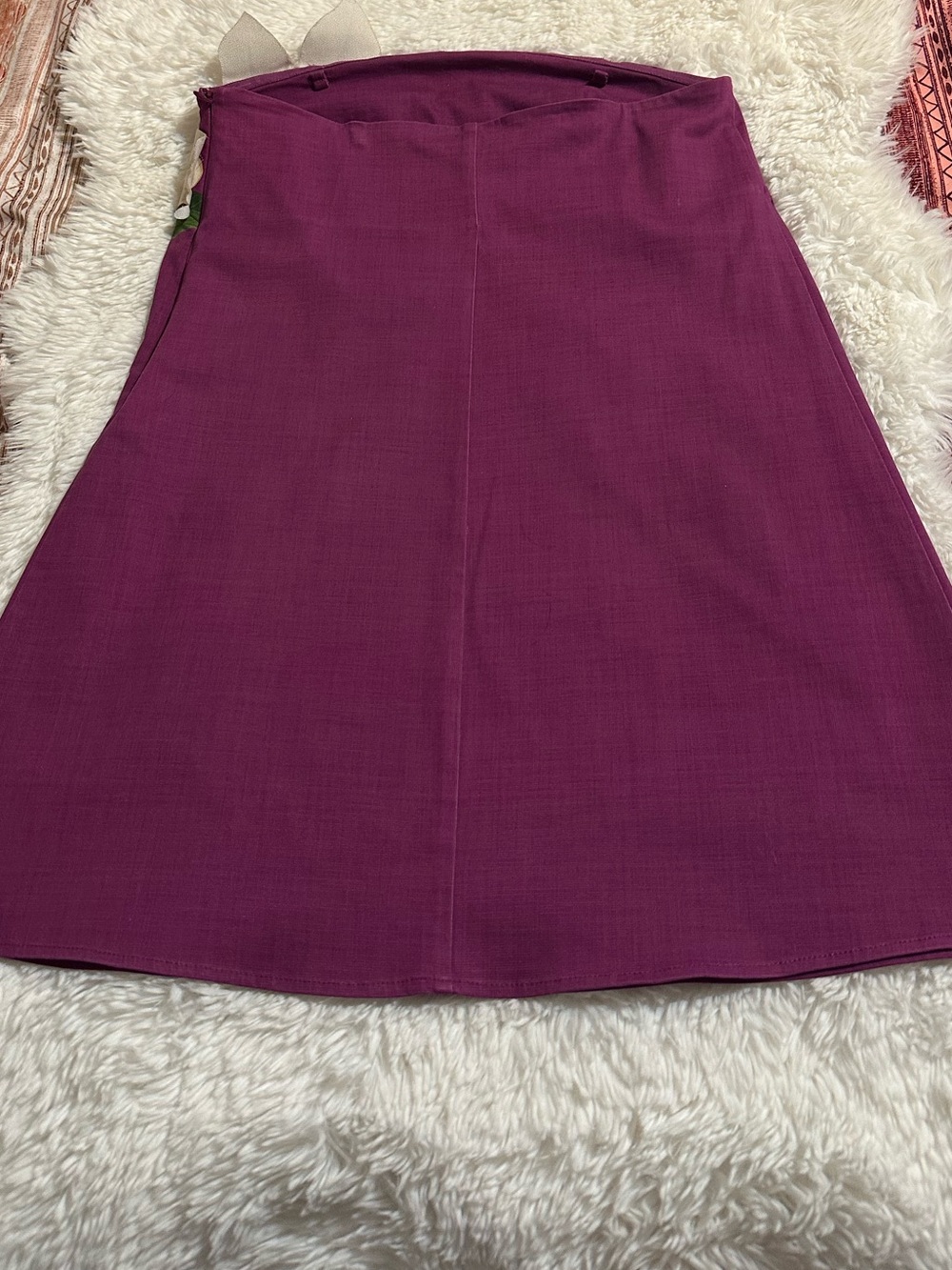 FARM Rio x Anthropologie 3D Floral Strapless Mini Dress Purple S - Picture 4 of 15